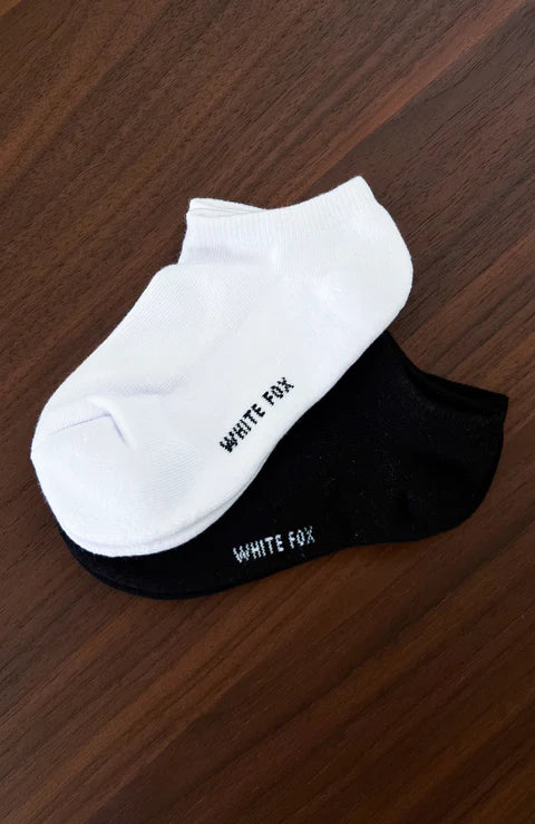 In Your Mind Socks 2 Pack Black/White