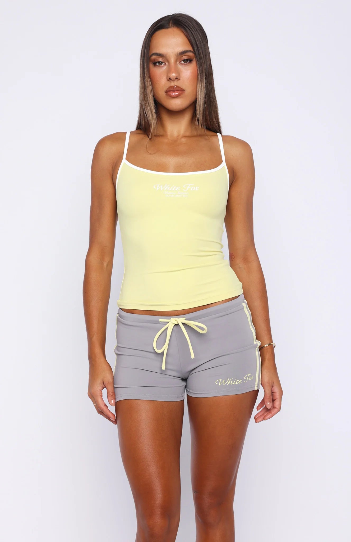 Verano Sixteen Giulia Singlet Top Lemon